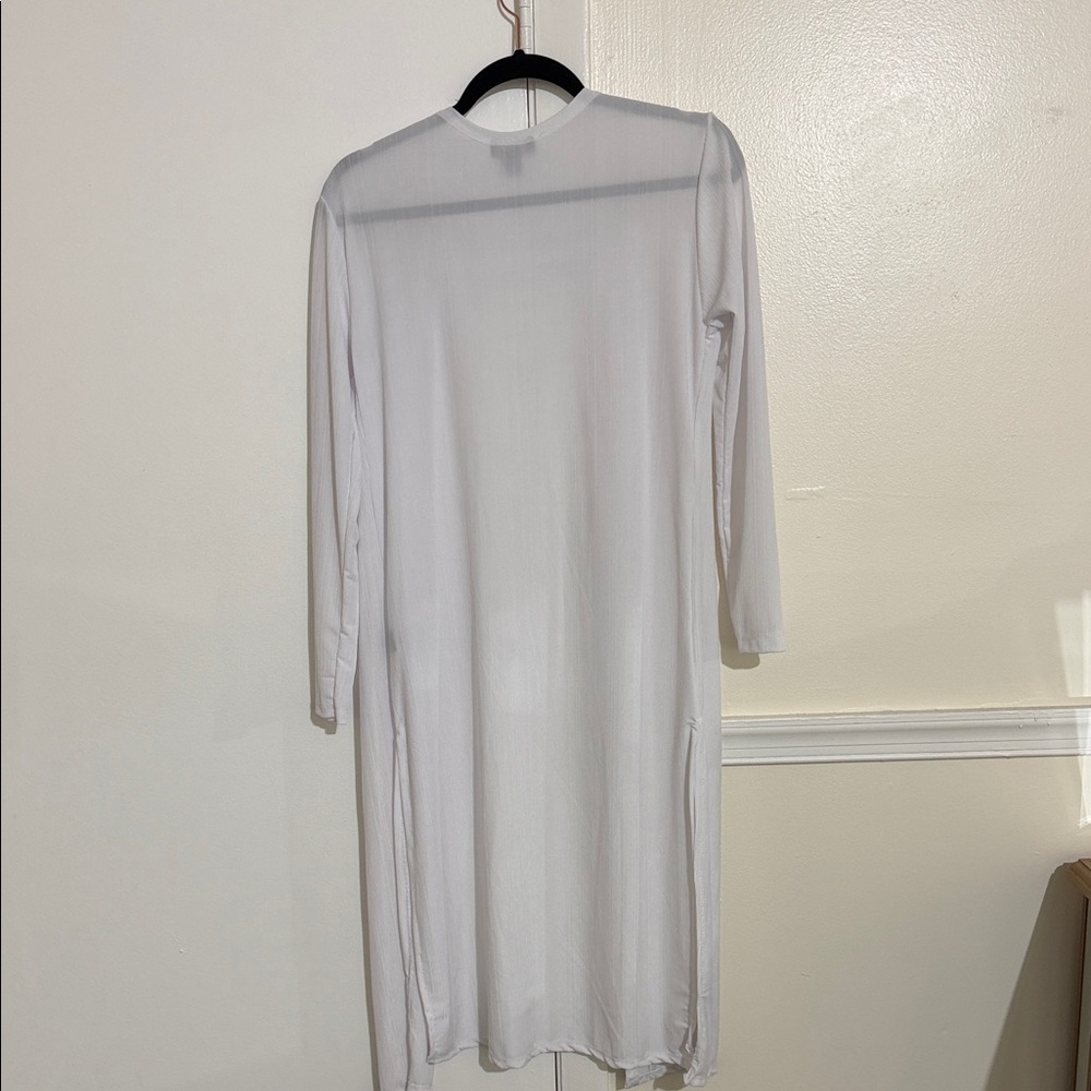 Love White Ribbed Top - Picture 4 of 4